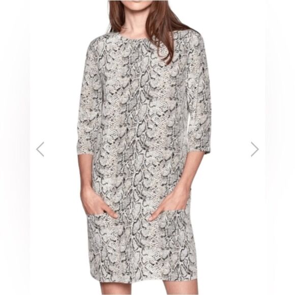 equipment femme Dresses & Skirts - Equipment Silk Gray Snake With Pockets Dress